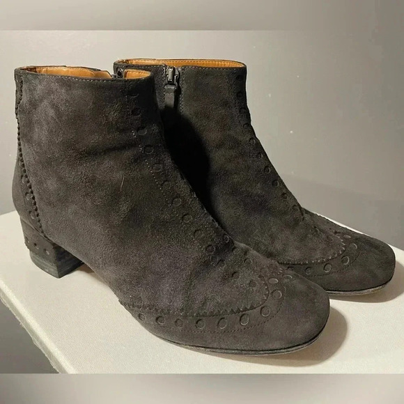 CHLOE Perry suede ankle boots Size 38 - Picture 2 of 5